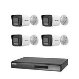 Dahua Hikvision 4 Kameralı 2 Mp Hybrid Light İp Güvenlik Kamera Seti Ds-2cd1023g2-liuf (dahili Mikrofonlu)