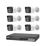 Dahua Hikvision 6 Kameralı 2 Mp Hybrid Light İp Güvenlik Kamera Seti Ds-2cd1023g2-liuf (dahili Mikrofonlu)
