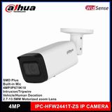 Dahua IPC-HFW2441T-ZAS-2713 4mpix, 2,7-13,5mm Motoriz Lens, H265+,STARLIGHT, 60MT Gece Görüşü, Dahili Mikrofon, IP67, Poe Bullet Ip Kamera