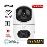 Dahua IPC-HPT1539DD-STW-5E2 5+5mp 3.6mm 30M Ir Wifi Pan/tilt Ip Kamera
