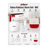 DAHUA Kablosuz Alarm Seti WiFi 3 Hareket Dedektörü 3 Manyetik Kapı Sensörü Dış Siren Kumanda Akıllı Güvenlik Sistemi