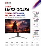 Dahua LM32-GO43A 31.5 inç 165Hz 0.03ms 4K QD-OLED Oyuncu Monitörü