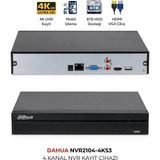 Dahua NVR2104-4KS3 4 Kanal Güvenlik Sistemi Nvr Kayıt Cihazı