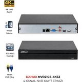 Dahua NVR2104-4KS3 4 Kanal Profesyonel Nvr Güvenlik Kayıt Cihazı