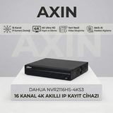 Dahua NVR2116HS-4KS3 16 Kanal 4K H.265+ Akıllı Ip Nvr Kayıt Cihazı - 1BW-Beyaz