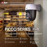 Dahua P3I – 360° Dönebilen, Gece Görüşlü, Hareket Takipli Güvenlik Kamerası - Beyaz