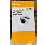 Dahua Pfm922-6Un 305 Metre Cca Outdoor Dış Mekan Utp 23Awg Cat6 Kablo Siyah