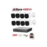 Dahua Renkli 8 Kameralı Ahd 2Mp Fullhd Güvenlik Kamera Seti 500Gb Hdd