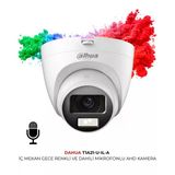 Dahua Renkli Ve Sesli Hac T1a21p U Il A 0280B 1080P Güvenlik Kamerası 2.8Mm Lens Smart Dual Light