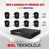 Dahua Rivo 8 Kameralı 2 Mp İp Güvenlik Kamera Seti (dahili Mikrofonlu)