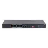 Dahua S3218-16ET-135 16 Port Megabit PoE 135W 2 Port Gigabit Uplink 2 Port Gigabit SFP Longe Range 250 mt Yönetilemez Rack Mount Switch