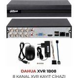 Dahua XVR1B08 8 Kanal Hibrit Kayıt Cihazı Dvr H.265+ HDMI VGA Uzaktan Izleme
