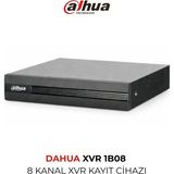 Dahua XVR1B08 8 Kanal Xvr Kayıt Cihazı Dvr H.265+ HDMI VGA Uzaktan Izleme