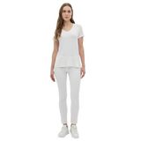 DAIDO Basic Viskon V Yaka T-Shirt, 2XL, 19Y311900980EKR3, EKRU, Kadın