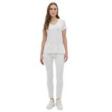 DAIDO Basic Viskon V Yaka T-Shirt, 3XL, 19Y311900980EKR3, EKRU, Kadın