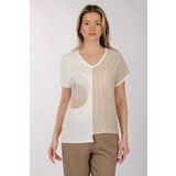 Daıdo Minimalist V Yaka Kadın T-Shirt - Kısa Kol Günlük