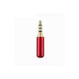 Daier 3.5mm Lehimli 4 Boğumlu Kulaklık Ve Mikrofon Jakı Kırmızı Renk