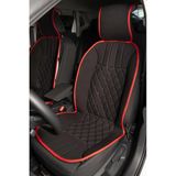 Daihatsu Terrios Lüx Oto Koltuk Minderi Ön 2'li Set ELEGANCE Serisi KIRMIZI SİYAH