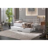 Daily Daybed Metal Yavrulu Karyola, Beyaz, 90X200