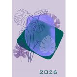 Daily diary 2026 [Monstera] 365 Day: 12 Month Planner, Calendar Yearly Monthly, , Perfect for Office Schedule & School