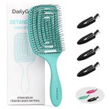 Daily Gard Dolaşık Açıcı Fırça, Kuru ve Islak Havalandırmalı Detangler Saç Fırçası, Kadınlar ve Erkekler için, Profesyonel Kürek Kavisli Şekillendirici Saç Fırçası, Düz/Kıvırcık/Kalın/Uzun/Dalgalı/Hasarlı Saçlar