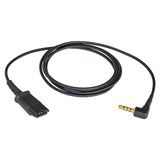daily headset 3,5 mm Kulaklık Adaptörü Kablosu Plantronics QD ile Uyumlu Android Cep Telefonu Akıllı Telefon Tablet Mac Dizüstü Bilgisayar ve Diğer Akıllı Cihazlar için Tekli 3,5 mm Jak 4 Kutuplu