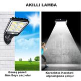 Daily Link Dailylink Solar LED Güneş Enerjili Sensörlü Bahçe Duvar Aydınlatma - Beyaz