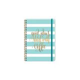 Daily Notes Muse A5 80 Yaprak Çizgili Yaldızlı Sert Kapak Spiralli Ivory Lastikli Not Defteri Good İdeas Start With Coffee