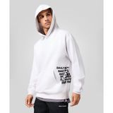 Daily Paper 2421039-001 Overload Hoodie Beyaz Erkek Sweatshirt