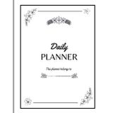 Daily Planner - Simple Composition: Includes Flowers Design elements inside, Goals, Schedule, Planning sticker, To do list, Meals, Important Notes, You Can Track Water Doses And Exercise