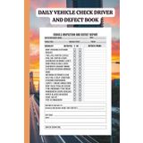Daily Vehicle Check Driver and Defect Book,Hgv Daily Vehicle Check ,Vehicle Inspection Checklist Log Book for Drivers and Truckers