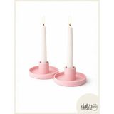 Dailyboo Creates 2'li Mumluk Seti-Modern Dekoratif Mumluk Seti-Mumluk Seti - Pembe