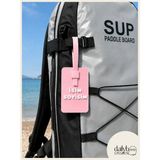 Dailyboo Creates Kişiye Özel Isimlik Bagaj Etiketi-Paddle Board(Sup) Çanta & Valiz Isim Etiketi-Kilitli Sistem Özel Tasarım Bagaj Tag - Pembe