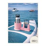 Dailyboo Creates SUP Board Telefon Termos Tutucu Paddle Board Kano Aksesuar 3D Baskı Lastik Bağlantılı-Pembe