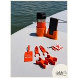 Dailyboo Creates SUP Board Telefon Termos Tutucu Paddle Board Kano Aksesuar Seti (Kürek Sabitleme + Organizer + Telefon & İçecek Tutucu + Charm Anahtarlık + Kişiye Özel İsimlik) Turuncu