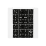 DailyHome Baharat Kavanozu Etiket Seti – Siyah Zemin Beyaz Yazı, 24 Parça Spice Label Sticker