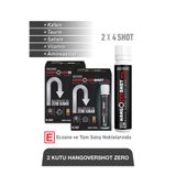 DAILYSHOT HangoverShot ZERO Kafein, Taurin, Vitamin ve Aminoasitler İçeren Gıda Takviyesi ŞEKERSİZ – 2X4 Shot