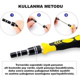 Dailytech 115 In 1 Hassas Sarı Çoklu Tornavida Seti El Alet Takımı - Çok Renkli