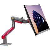 Dailytech Nb F5-Gr Gaming Monitör Kolu 32-60 Inç Rgb Işıklı 2-20 kg Yüksek Taşıma Kapasiteli Profesyonel Monitör Askısı Kırmızı