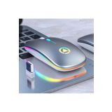 DailyTech Şarj Edilebilir Kablosuz Led Işıklı Sessiz Optik Mouse