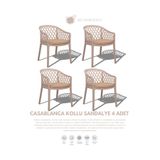 Daim Plastik CASABLANCA LÜX CAFE & RESTAURANT SANDALYESİ 4 LÜ