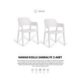Daim Plastik HAWAİİ KOLLU BAHÇE SANDALYESİ 2 Lİ SET