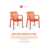 Daim Plastik PARİS | 2 ADET KOLLU LUX CAFE & RESTAURANT SANDALYESİ