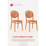 Daim Plastik PLUTO LÜX CAFE & RESTAURANT SANDALYESİ 2 Li Set
