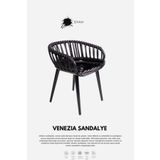 Daim Plastik Venezia Modern Bahçe Sandalyesi