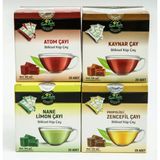 Daima Sağlık Tanlababa Kış Paketi Küp Çay 4'li Paket Atom Zencefil Nane Limon Kaynar Çayı Bitki Çayı - 400 gr