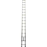 Daimer 6.2 Metre Alüminyum Teleskopik 16 Basamaklı Merdiven - Gümüş Gri