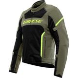 Dainese Air Frame 3 Army Green Black Fluo Tekstil Motosiklet Mont