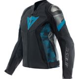 DAINESE AVRO 5 DERİ KADIN MONT - BLACK / TEAL / ANTHRACITE - 46 - Siyah - Mavi