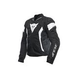 Dainese Avro 5 Tekstil Mont Siyah Beyaz Deri Yansıtıcı Özellikli 4 Mevsim Kullanım İçin Uygun - 48